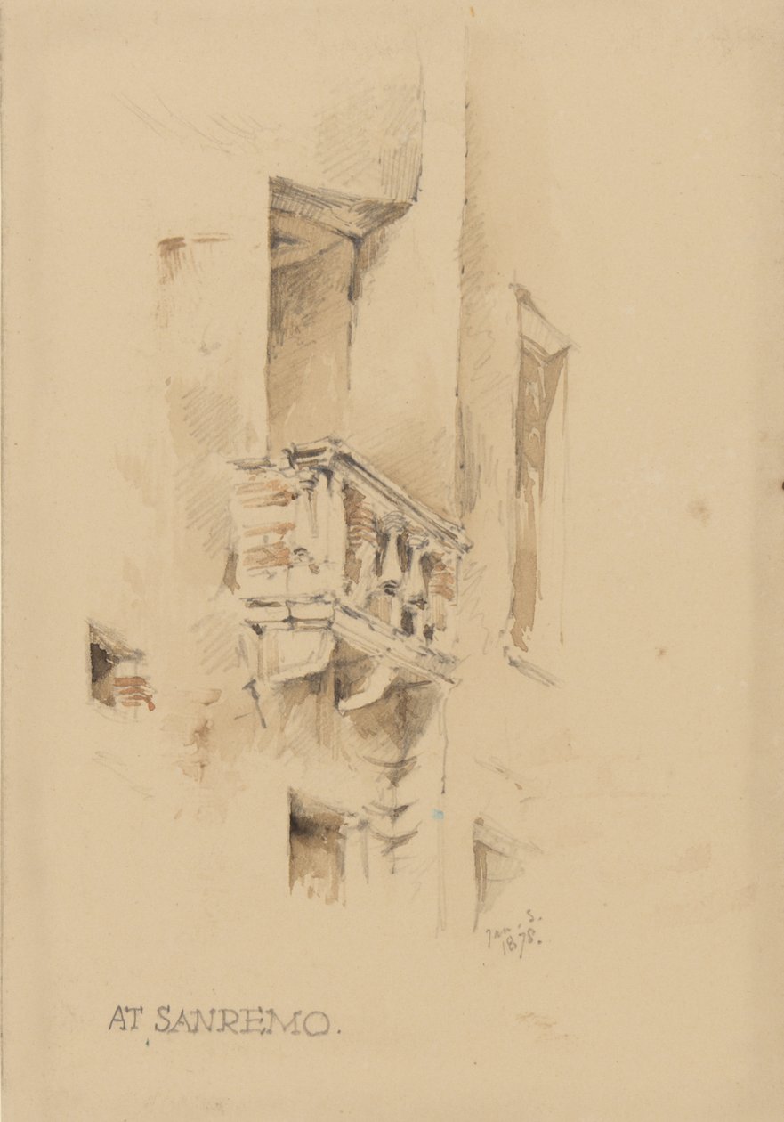 In San Remo, 3. Januar 1878 von George Douglas Tinling