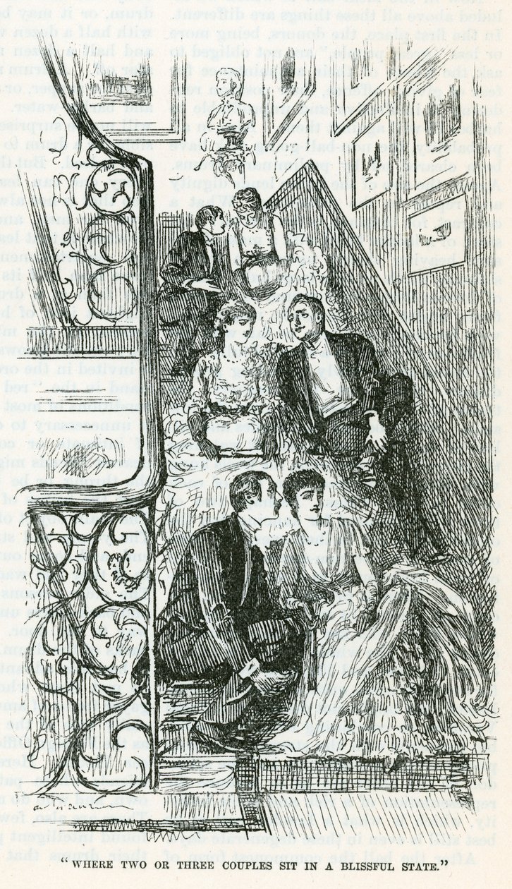 Aussitzen (Gravur) von George Du Maurier