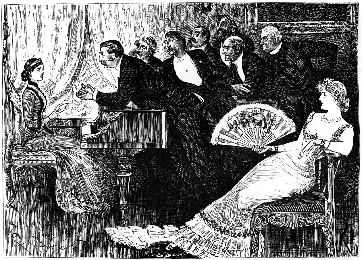Zwei Throne, 1879 1891 von George du Maurier