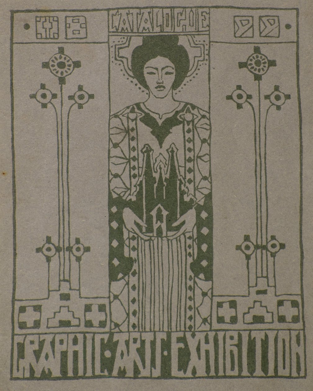Proof Print für Dundee Graphic Arts Association Katalog Cover von George Dutch Davidson