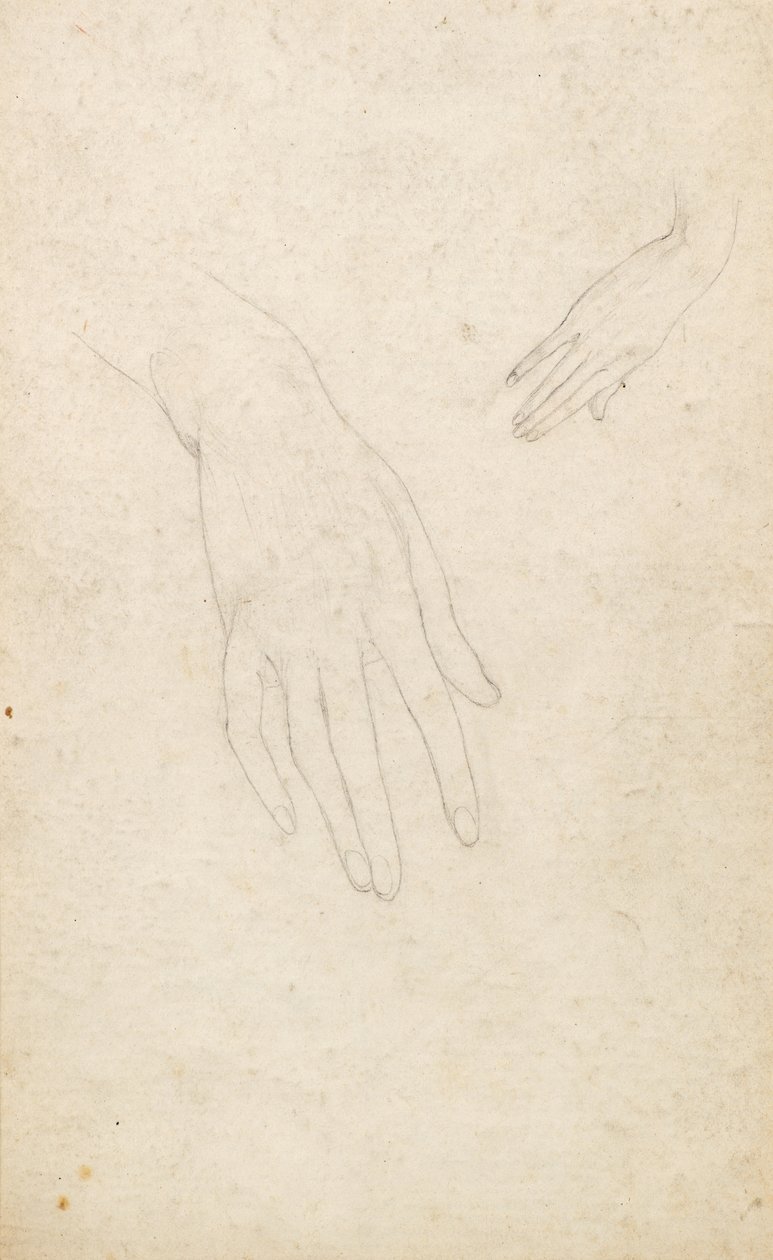 Studie von Händen von George Dutch Davidson