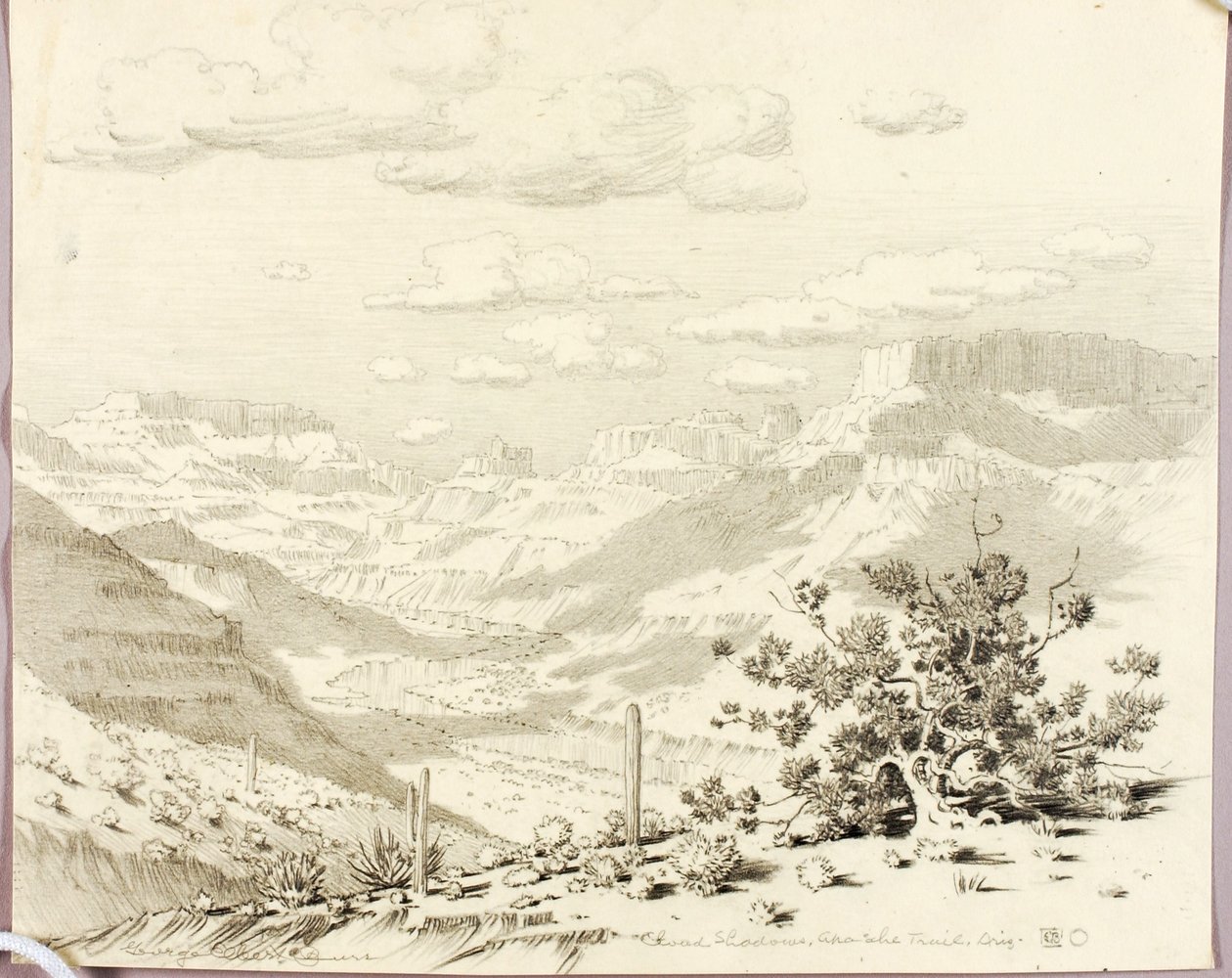 Wolkenschatten, Apache Trail, Arizona von George Elbert Burr