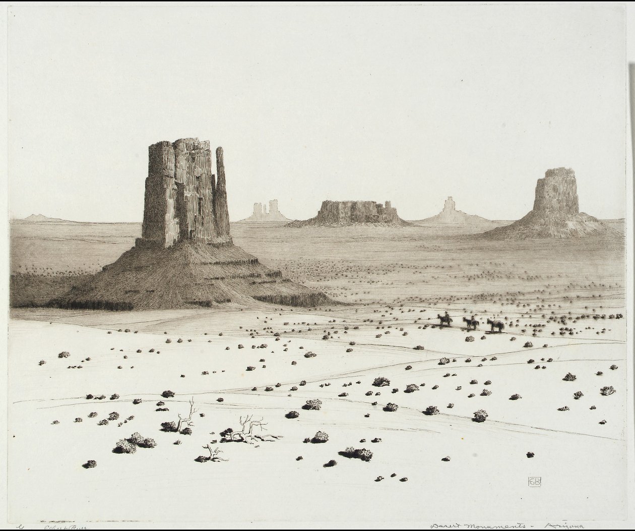 Wüstenmonumente, Arizona von George Elbert Burr