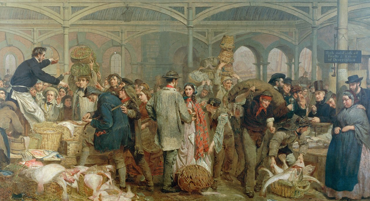 Billingsgate Fischmarkt von George Elgar Hicks