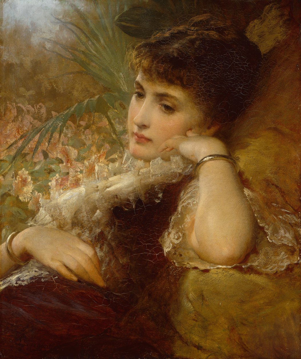 Porträt einer Dame von George Elgar Hicks