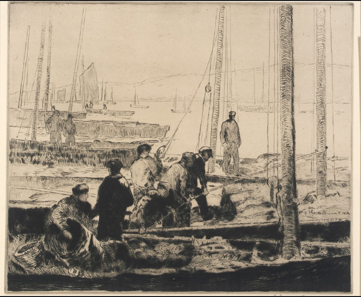 Sardinenflotte von George Elmer Browne