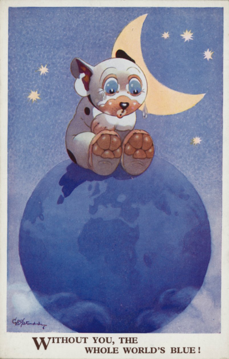 Ohne dich ist die ganze Welt blau von George Ernest (after) Studdy