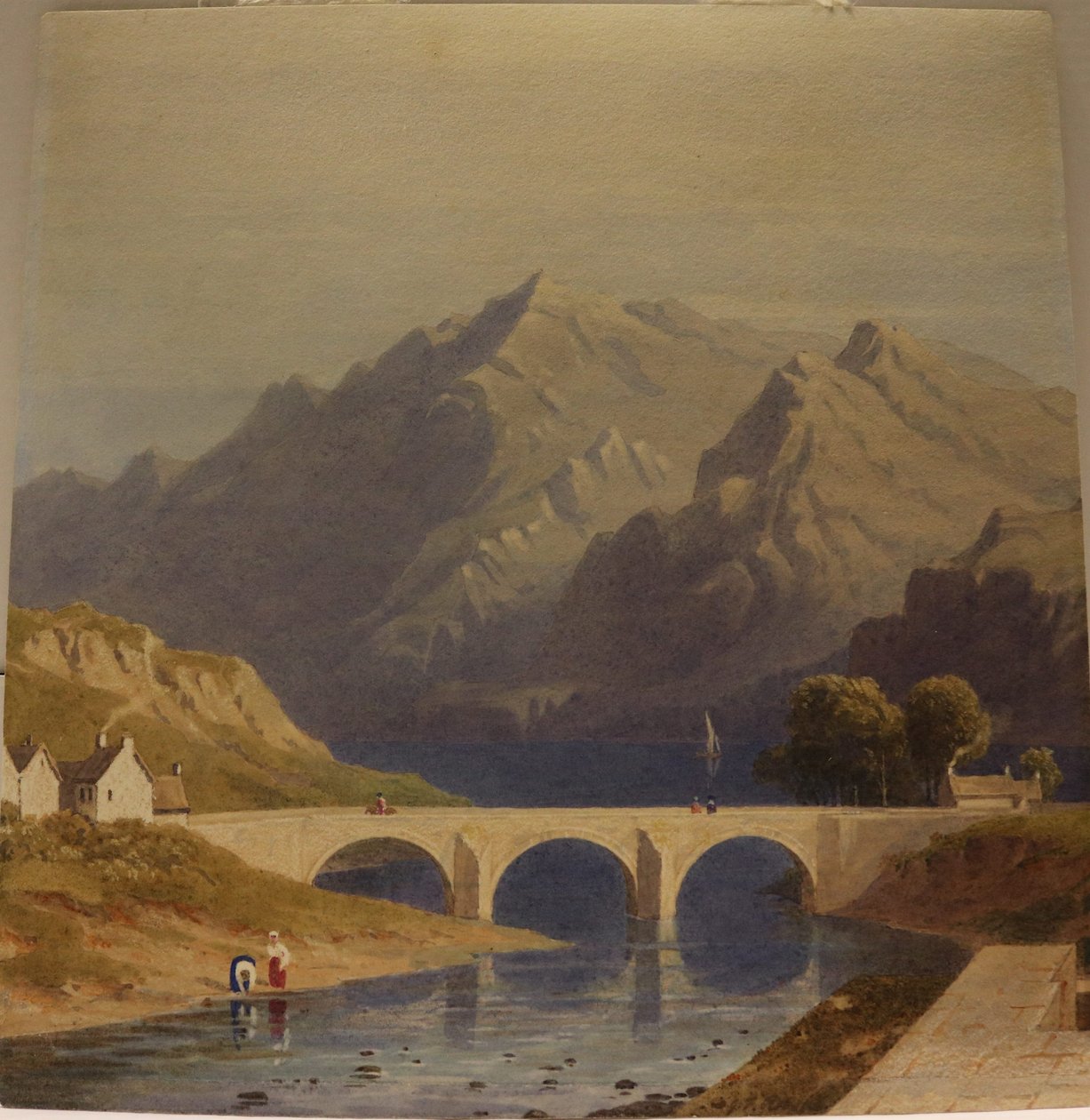 Blick von Fort Augustus, Kaledonischer Kanal, ca. 1830 (Aquarell auf Papier) von George Fennel Robson