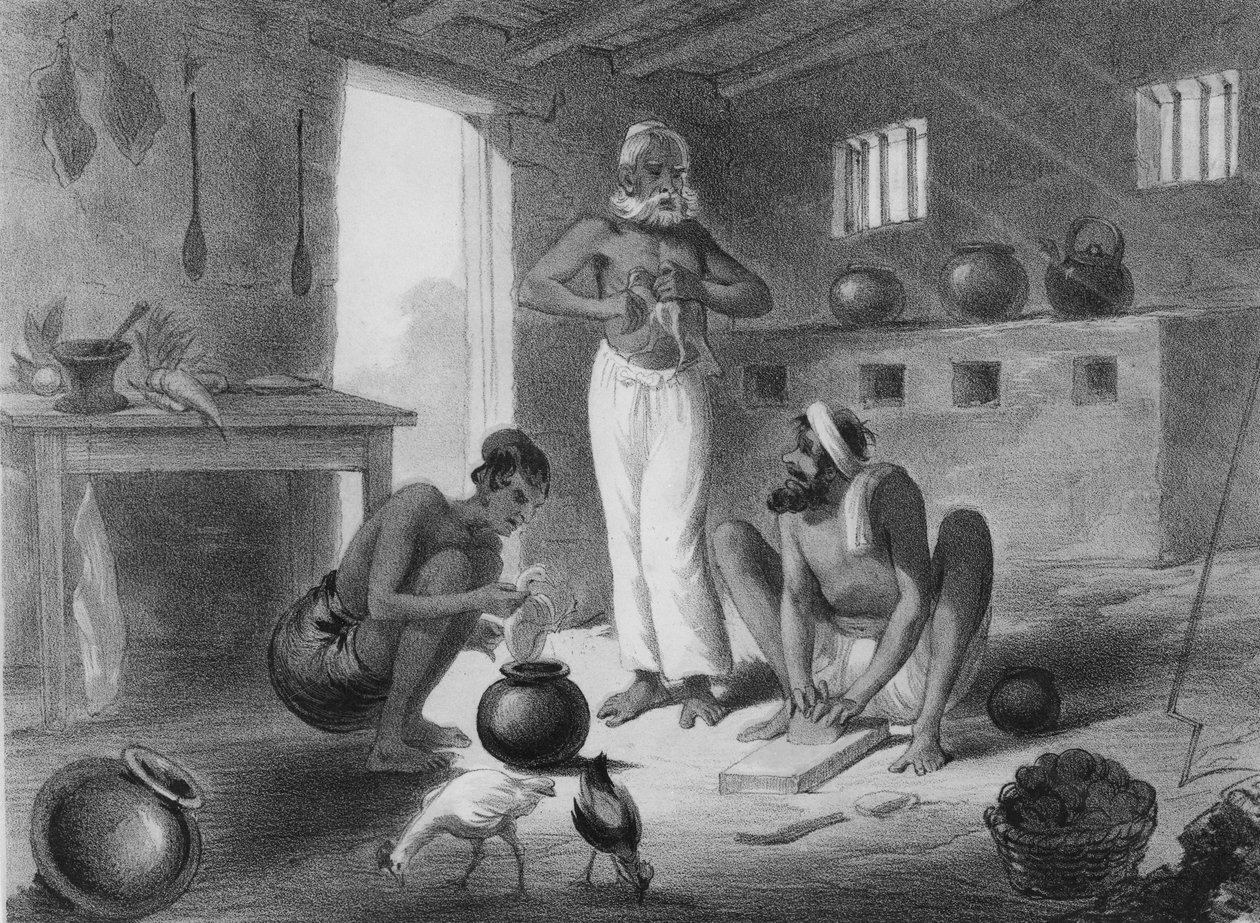 Unsere Küche, ca. 1858 (Lithographie) von George Francklin (after) Atkinson