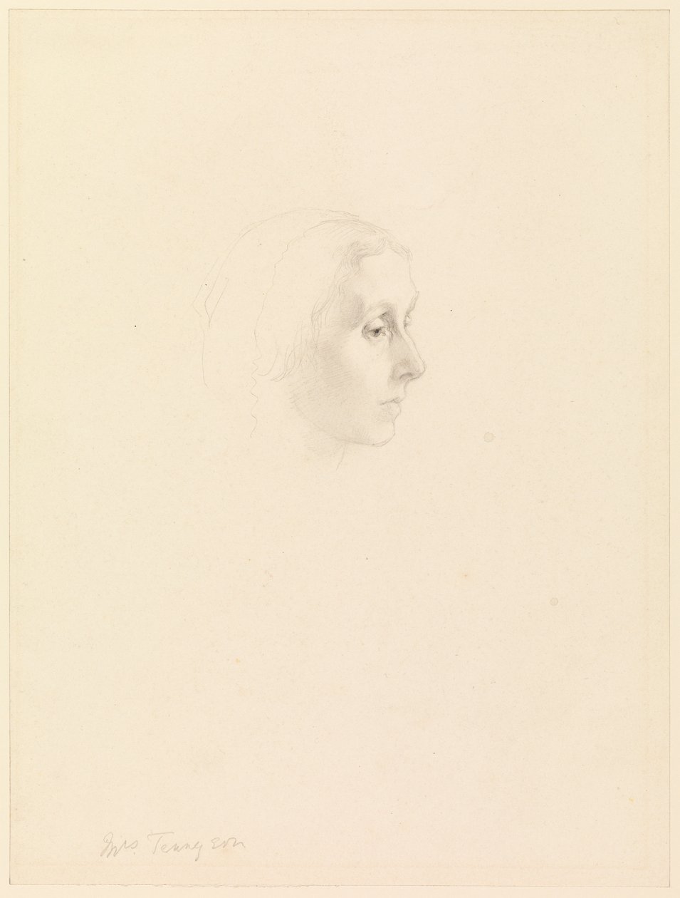 Studie für das Porträt von Emily Tennyson, 1862 von George Frederick Watts