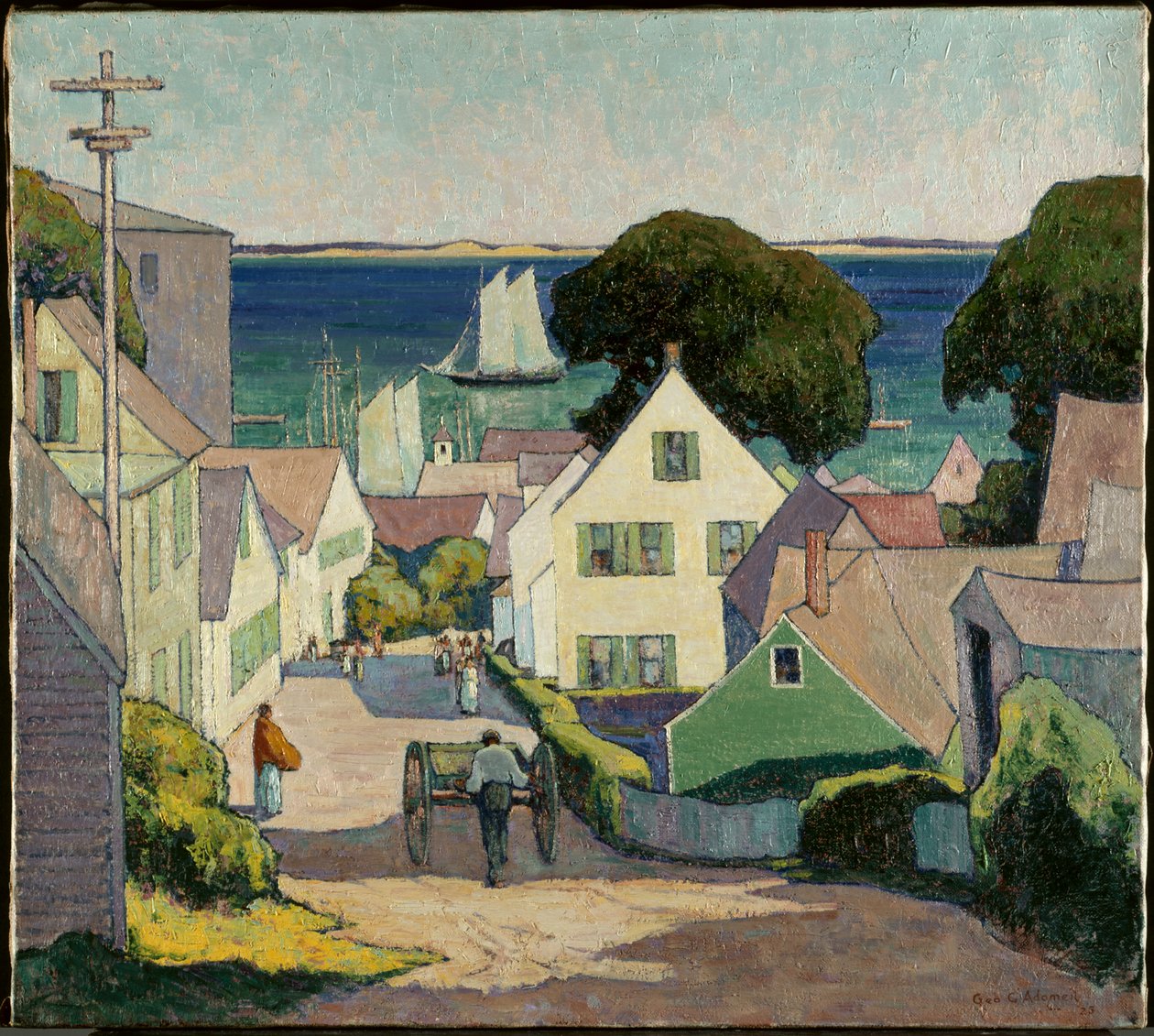 Hinunter zum Hafen von George G. Adomeit