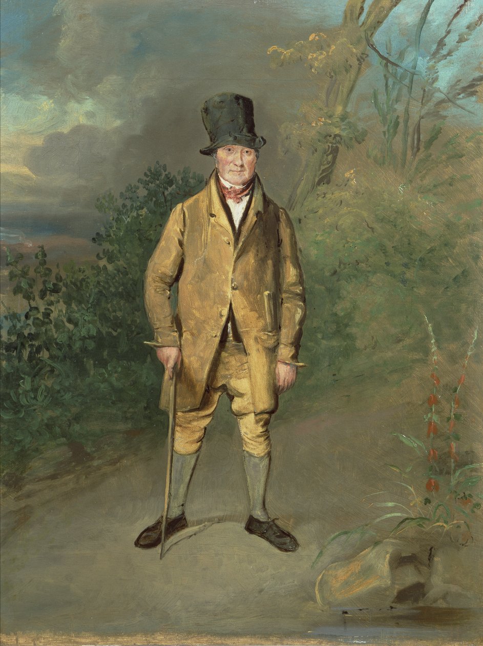 Porträt eines Gärtners aus Bramham Park, Yorkshire, ca. 1822 von George Garrard