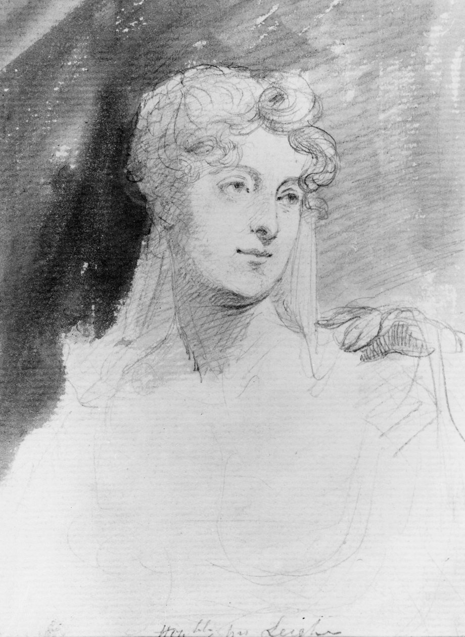 Porträt der Hon. Augusta Leigh von George Hayter