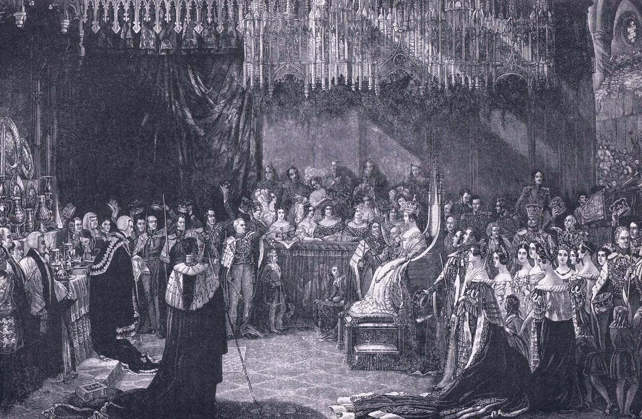 Die Krönung von Königin Victoria 1838 von George Hayter