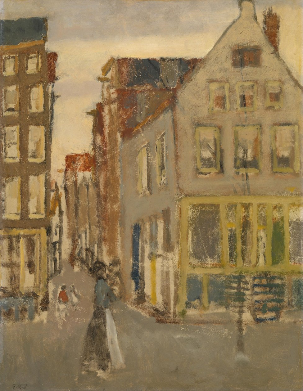 Der Lauriergracht bei der Zweiten Laurierdwarsstraat von George Hendrik Breitner