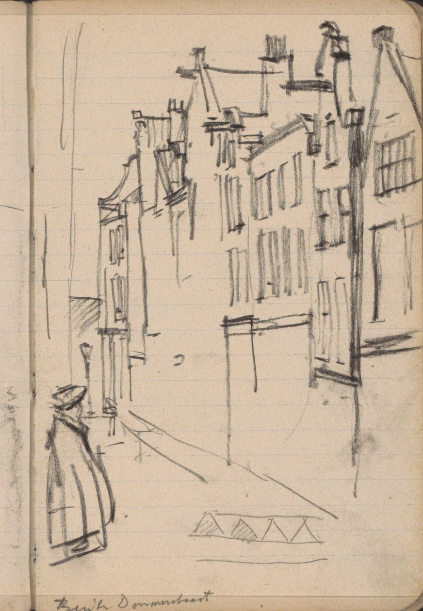 Ansicht der Buiten Dommersstraat in Amsterdam von George Hendrik Breitner