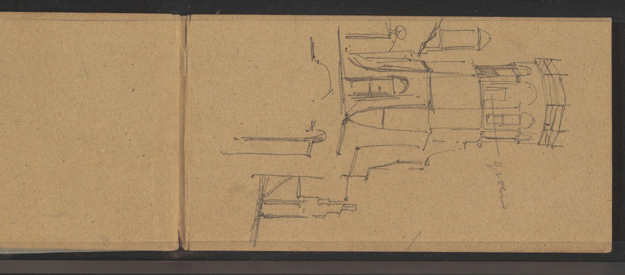 Ansicht des Turms des Landguts Torenzicht in Poeldijk von George Hendrik Breitner