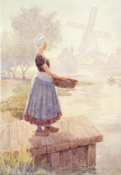Niederländisches Fischermädchen von George Henry Alan Brown
