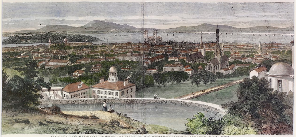 Ansichten der Stadt Montreal, Kanada Ost von George Henry Andrews