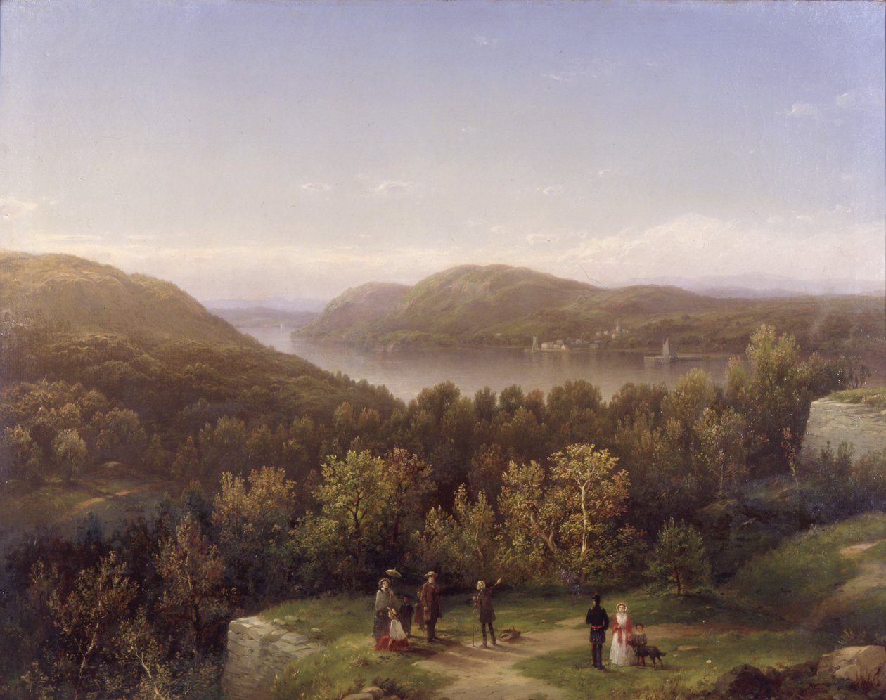Hudson River Valley von Fort Putnam, West Point von George Henry Boughton