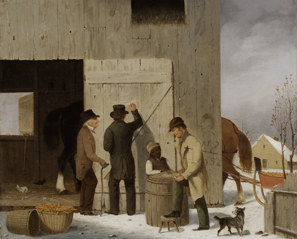 Maisverkauf, Abrechnung, 1852 von George Henry Durrie