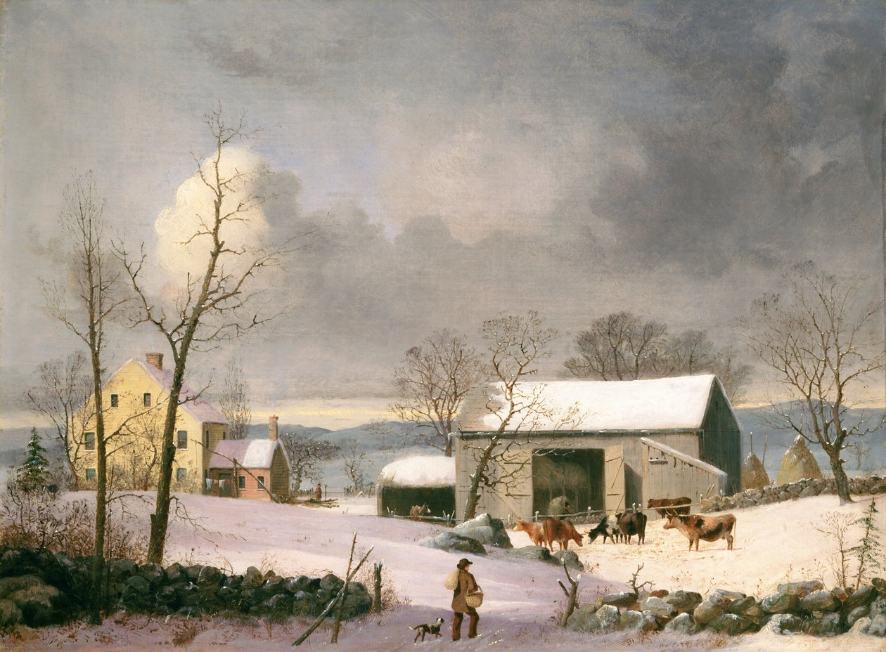 Winter auf dem Land, um 1858 von George Henry Durrie