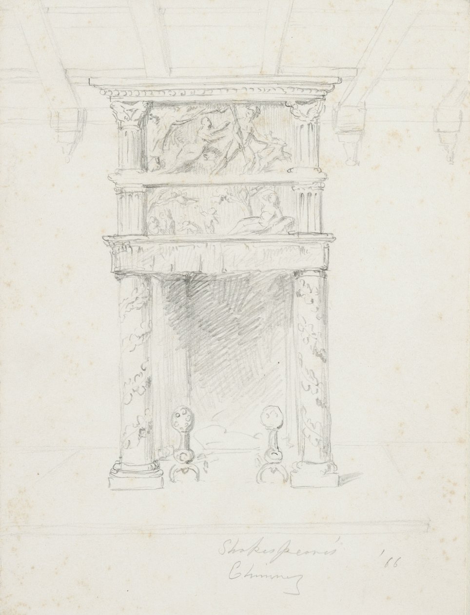 Shakespeares Kamin, 1866 von George Henry Hall