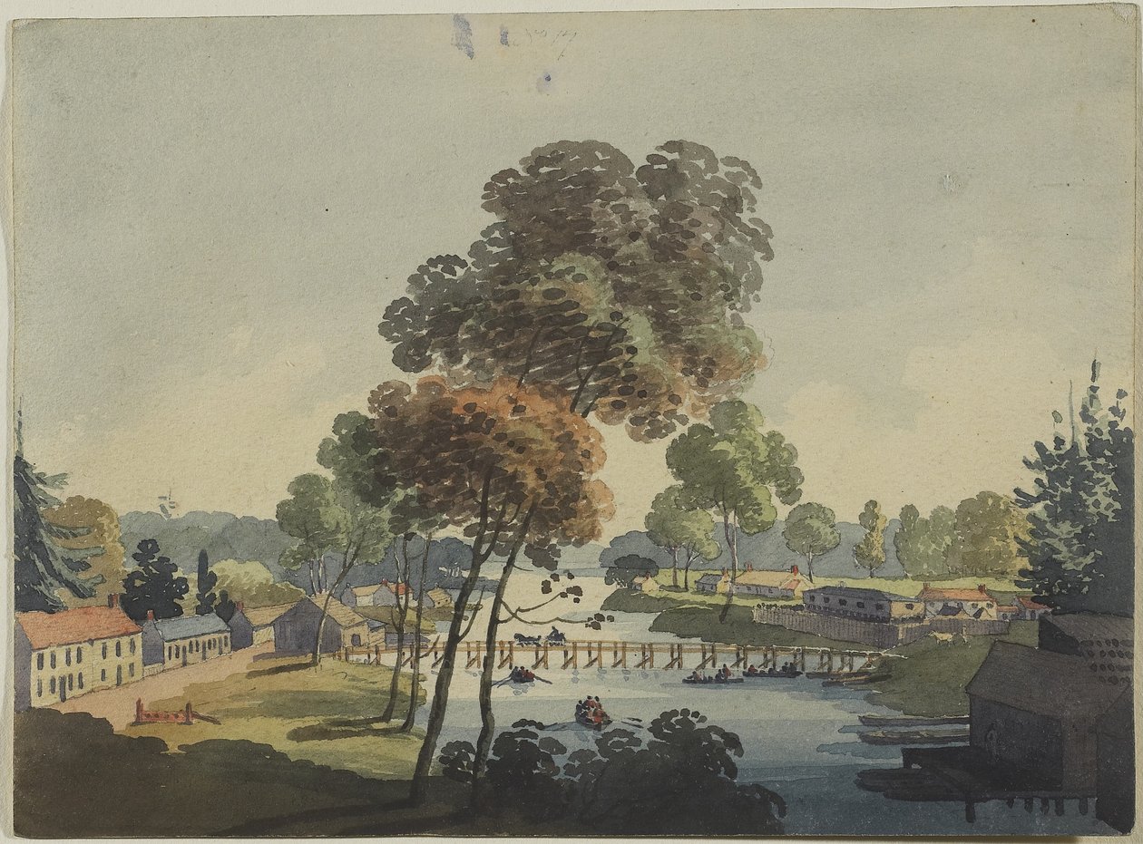 Dorf Chippawa in der Nähe der Niagarafälle von George Heriot