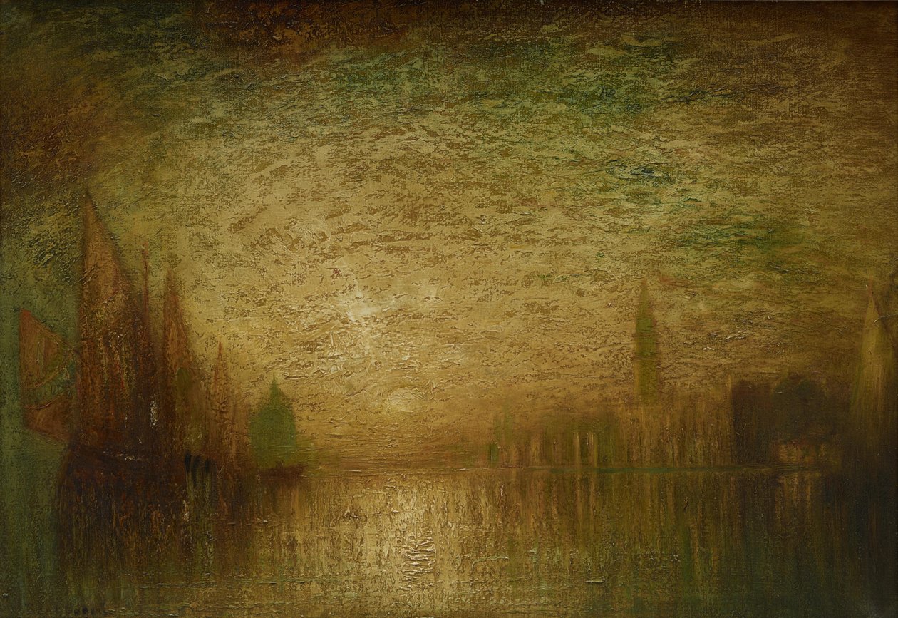 Venezianischer Sonnenuntergang, ca. 1900-19 von George Hirst Bogert