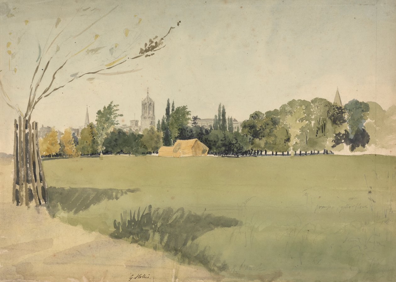 Christ Church von den Wiesen aus von George Hollis