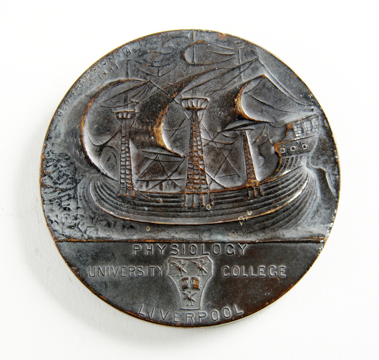 George Holt Medaille für Physiologie der Universität Liverpool von George James Frampton