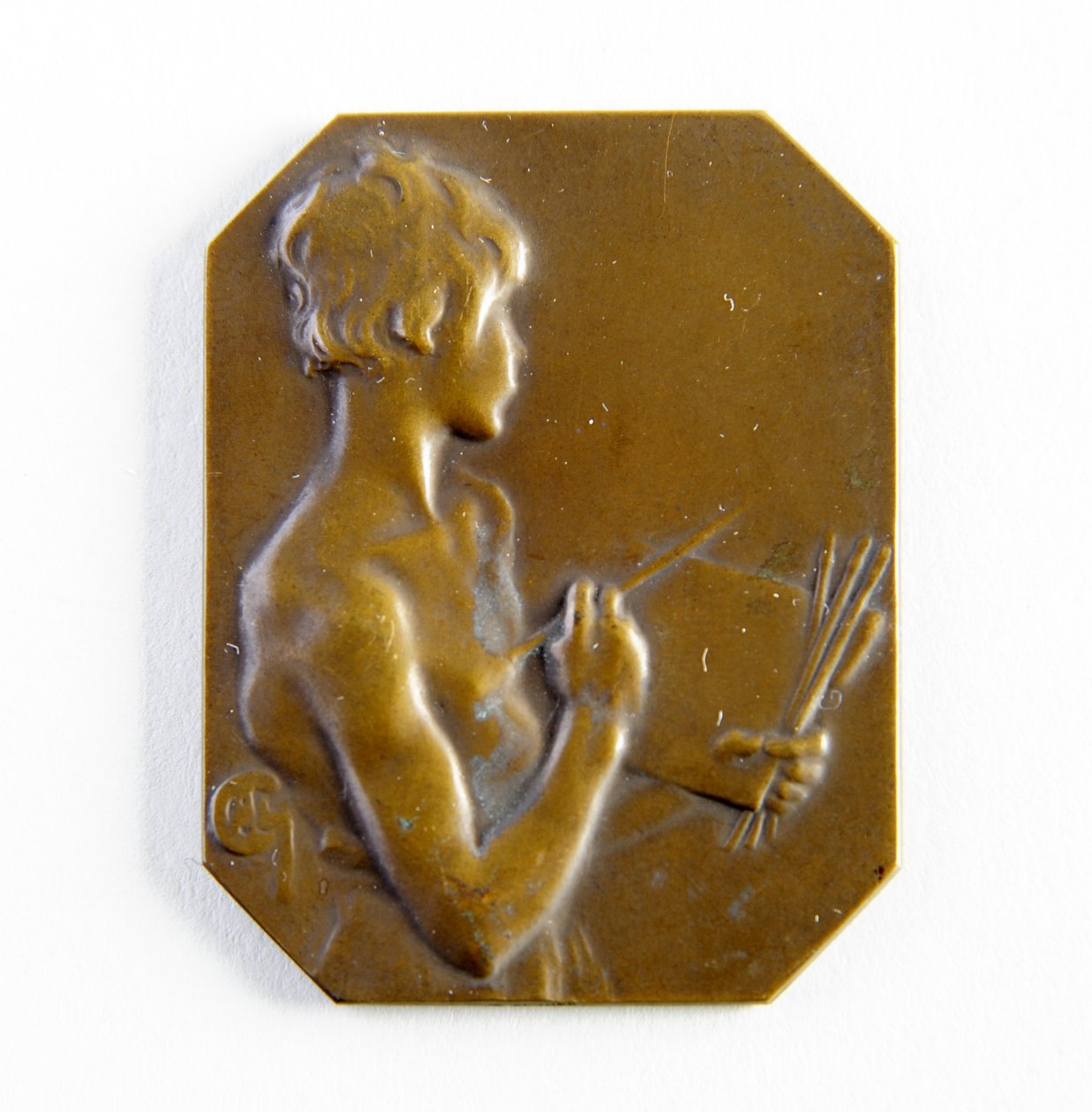 Achteckige Plakette von George James Frampton