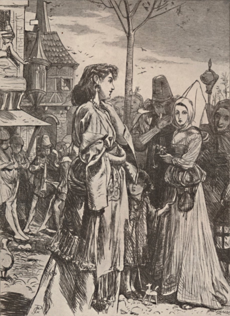 Illustration aus dem Gedicht A Becketts Troth, ca. 1860-1875, 1923 von George John Pinwell