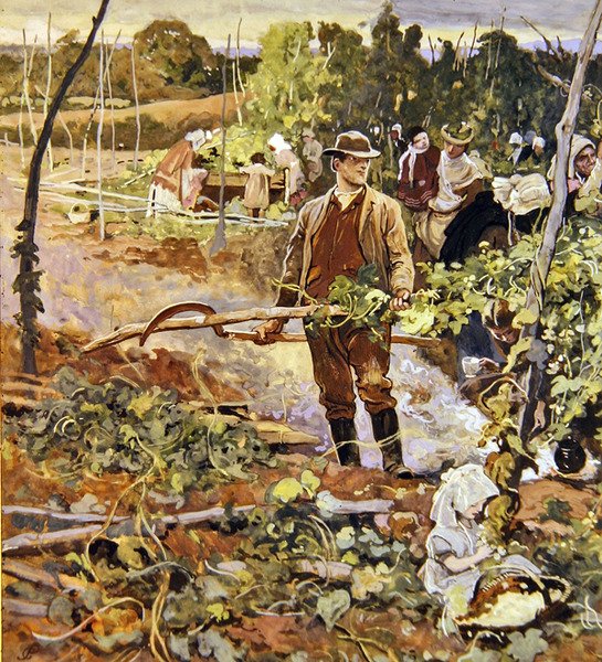 Die Ährenleserinnen von George John Pinwell