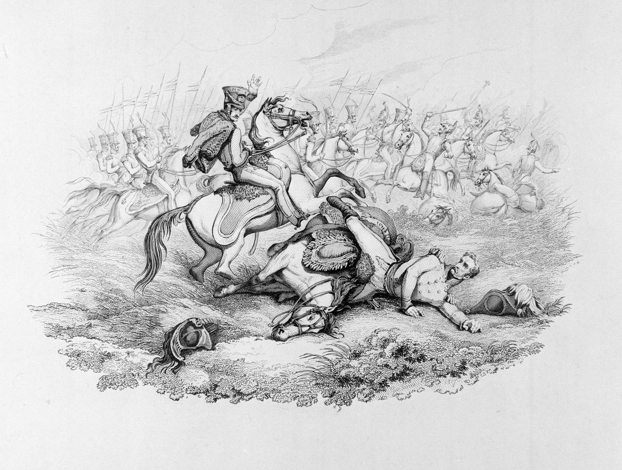 ?Die denkwürdige Schlacht von Waterloo - Die gefährliche Lage von Marschall Blücher in der Schlacht von Ligny, 1815? von George Jones