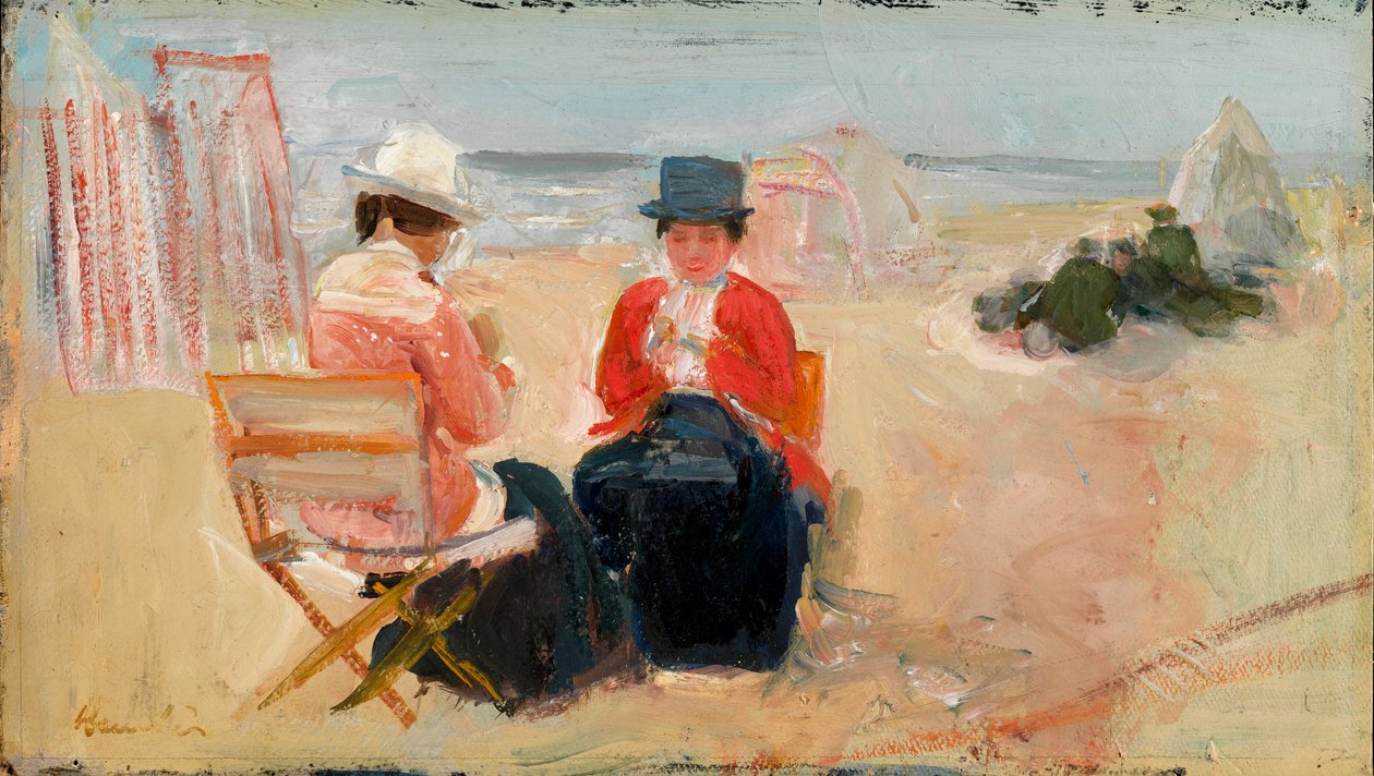 Die rote Jacke, ca. 1910-14 von George Leslie Hunter