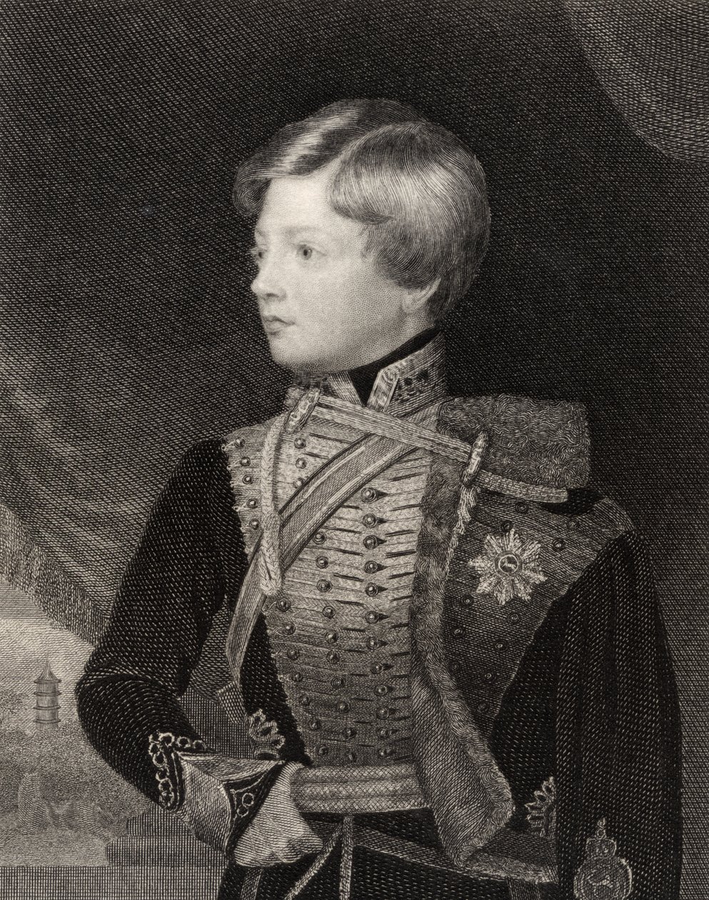 Georg V., König von Hannover, graviert von T.A. Dean, aus 