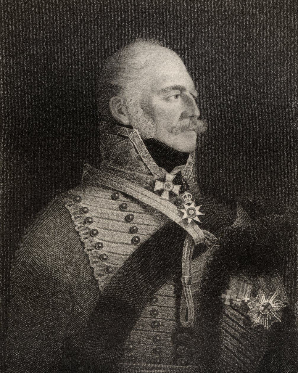 Prinz Ernst August, Herzog von Cumberland und König von Hannover, graviert von H.R. Cook, aus 
