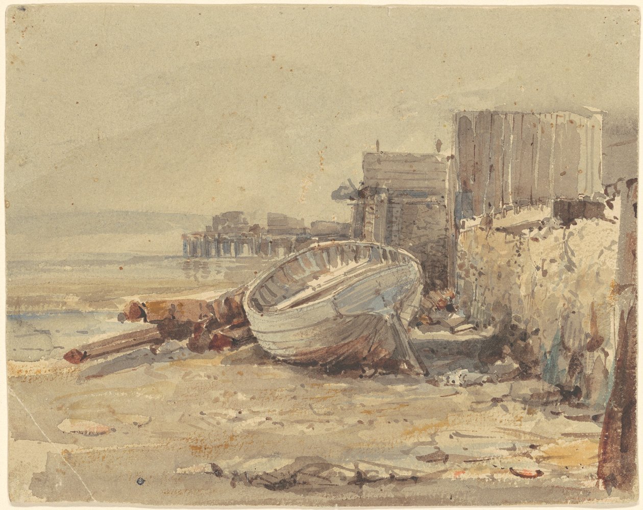 Gestrandetes Schiff von George Loring Brown