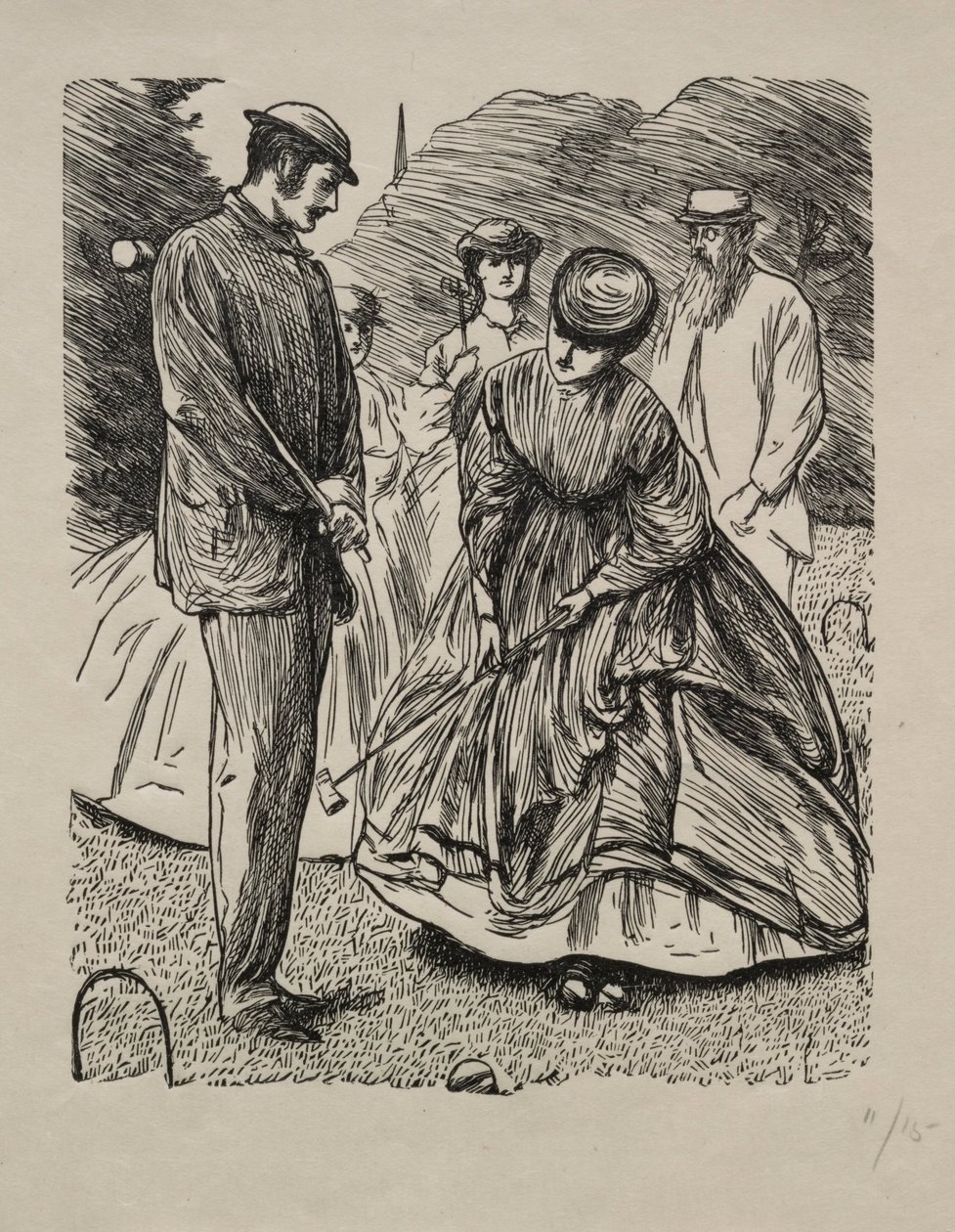 Wie man das Spiel nicht spielt, 1865 von George Louis Palmella Busson Du Maurier