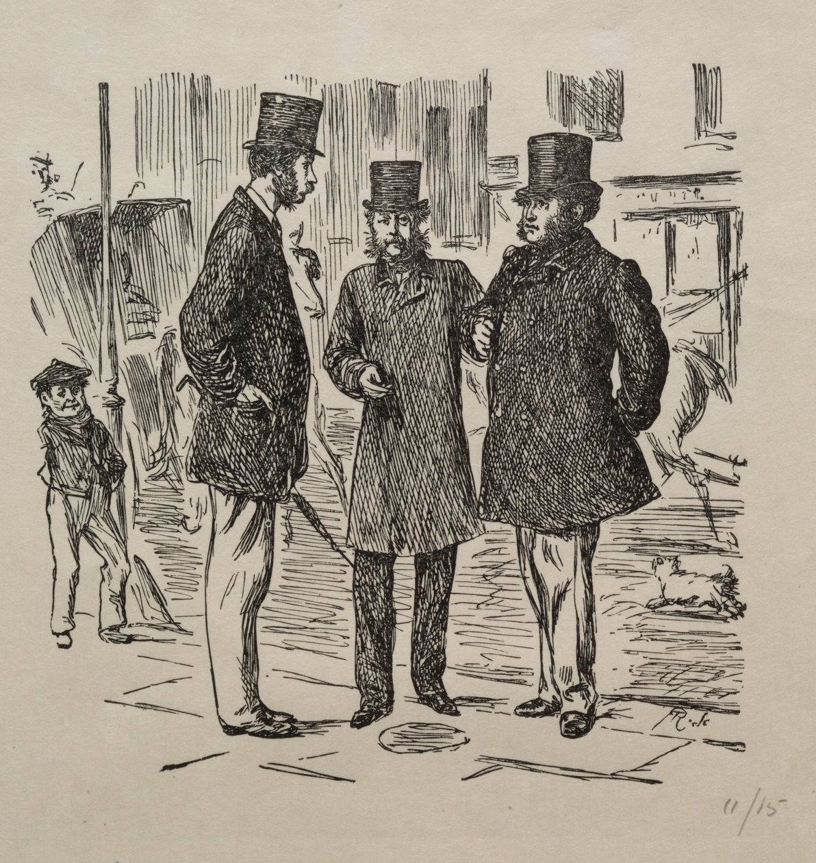 Der kleine Moment vor der Vorstellung, 1865 von George Louis Palmella Busson Du Maurier