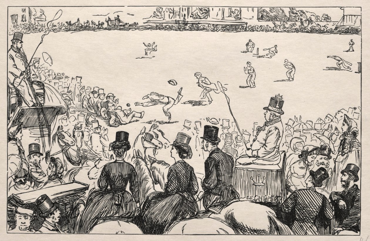 Universitäts-Cricket-Match in Lords, 1862 von George Louis Palmella Busson Du Maurier