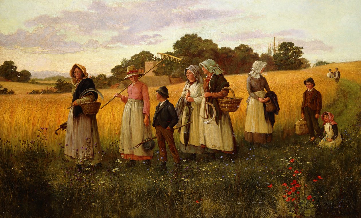 Gerstenmäher kehren von der Arbeit zurück von George Marks