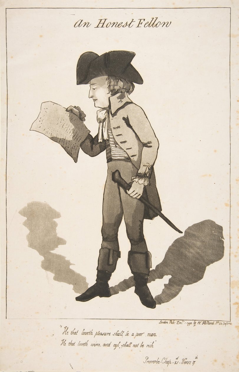 Ein ehrlicher Kerl, 1. Dezember 1790 von George Moutard Woodward