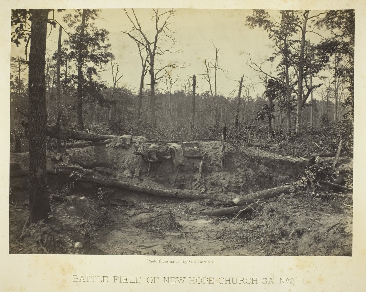 Schlachtfeld der New Hope Church, GA, Nr. 2 von George N. Barnard
