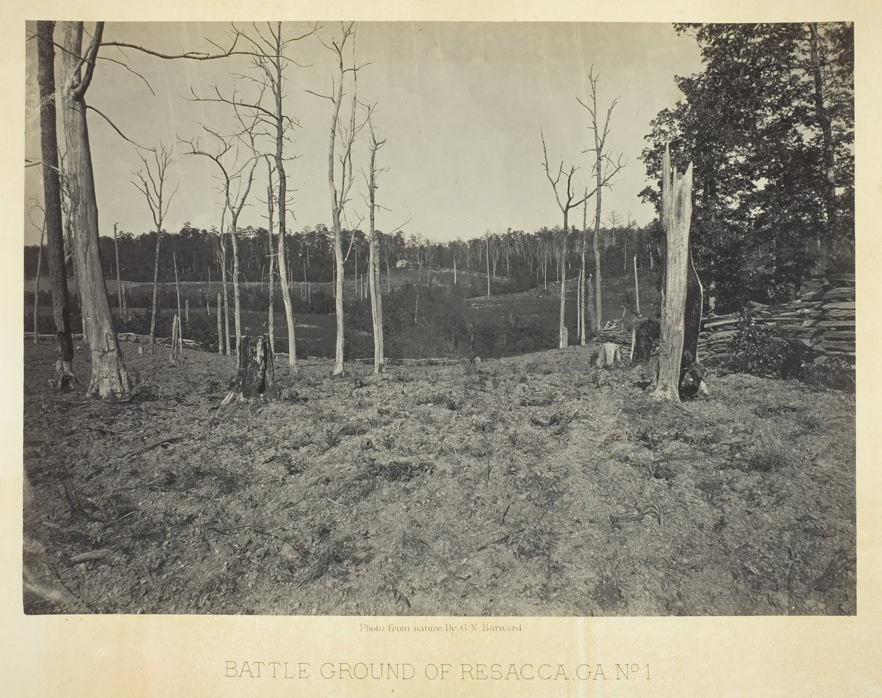 Schlachtfeld von Resacca, GA, Nr. 1 von George N. Barnard
