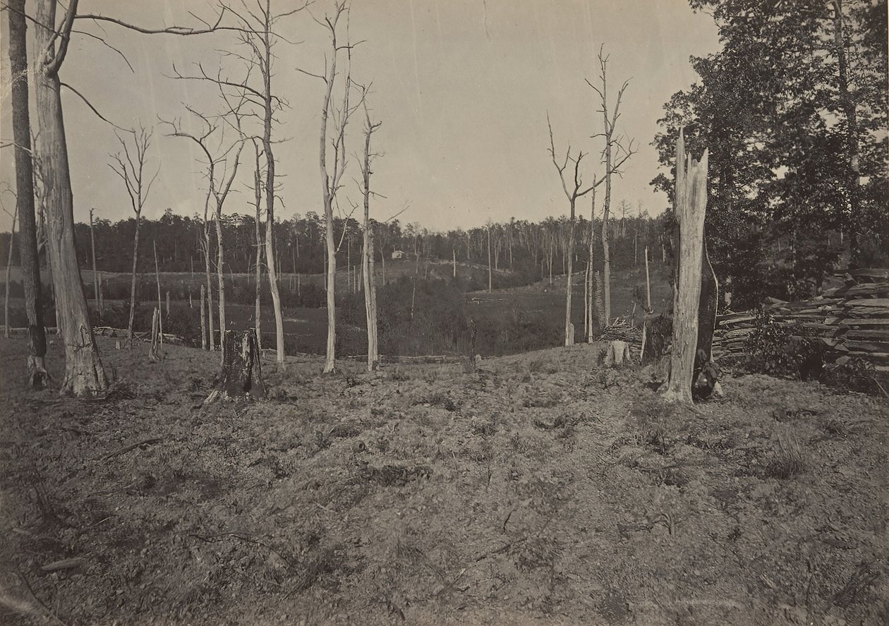 Schlachtfeld von Resacca, Georgia Nr. 1, 1860er Jahre von George N. Barnard