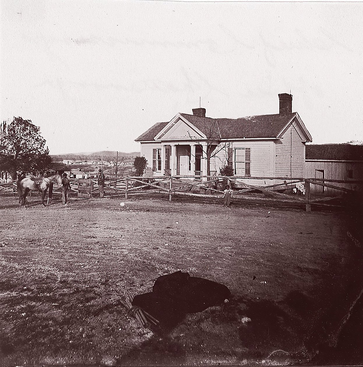 Büro des Hauptkommissars, Chattanooga, ca. 1864 von George N. Barnard