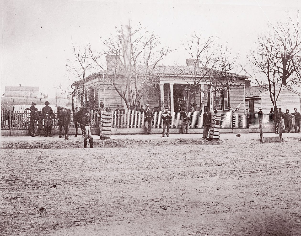 Hauptquartier von General Sherman oder Thomas, Chattanooga, ca. 1864 von George N. Barnard