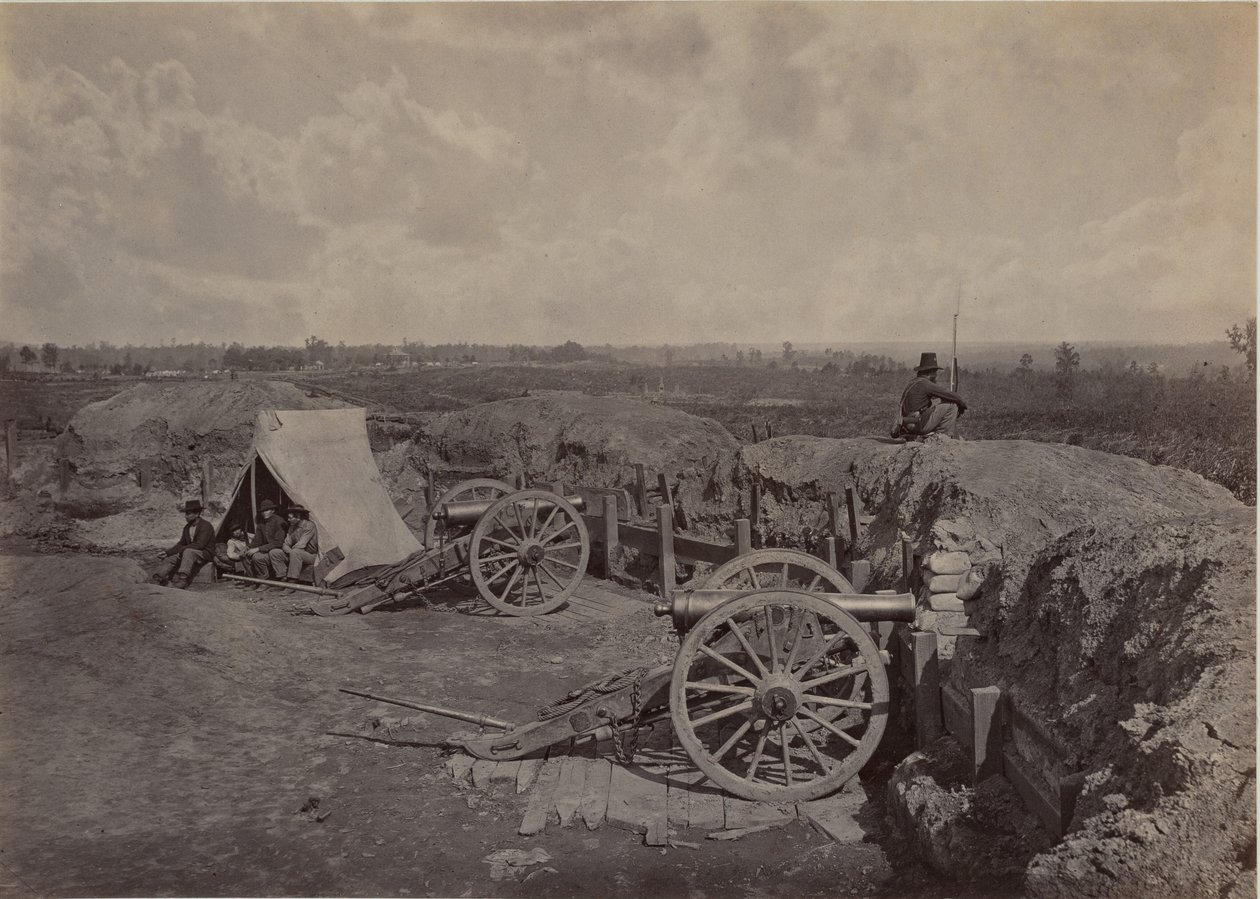 Rebellenwerke vor Atlanta, GA, Nr. 4 von George N. Barnard